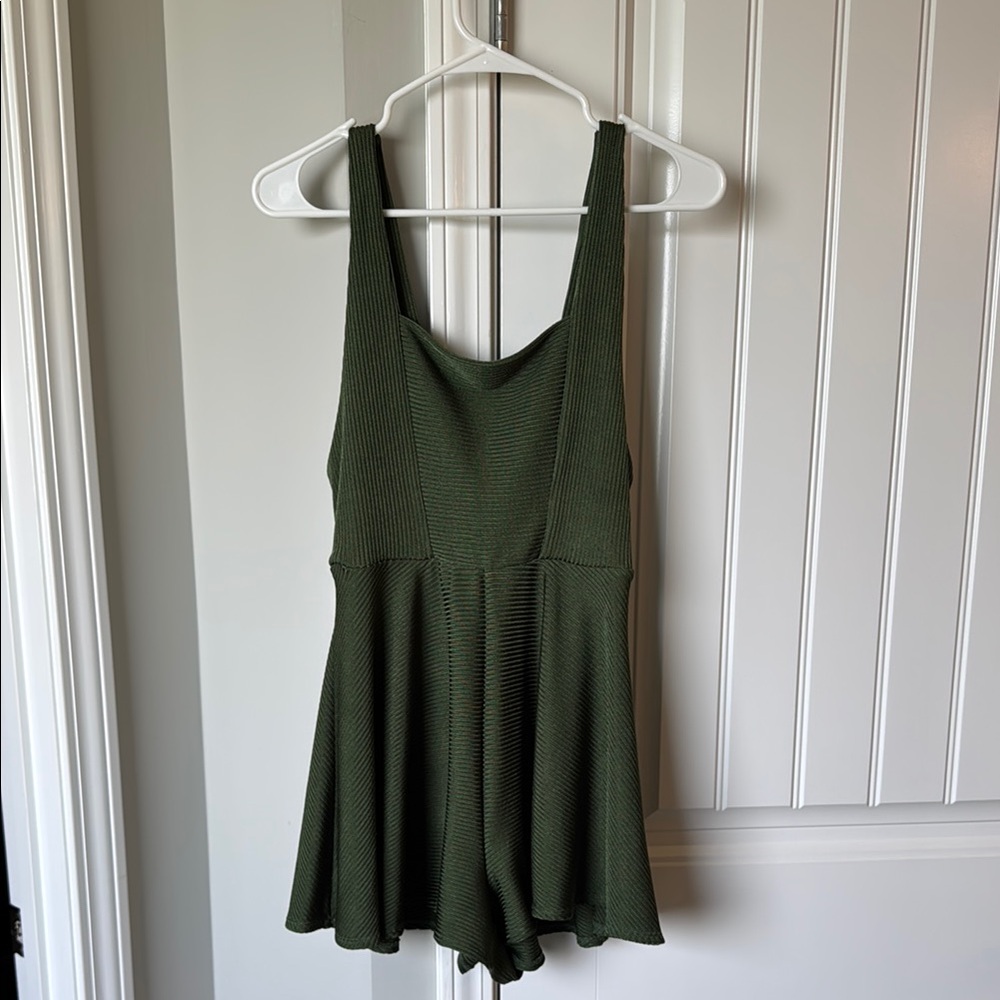 Urban Outfitters Olive Romper